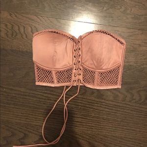 Rose Pink Soft Corset Top